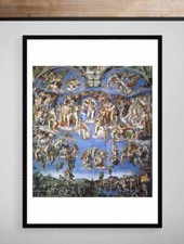 Michelangelo Buonarroti • Il Giudizio Universale • Rinascimento • Stampa Wall Art