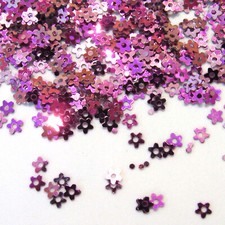 Sequins 5 Petal Flowers Party Pink (Mixed) (Small / Tiny) 3mm ~1,500 pieces