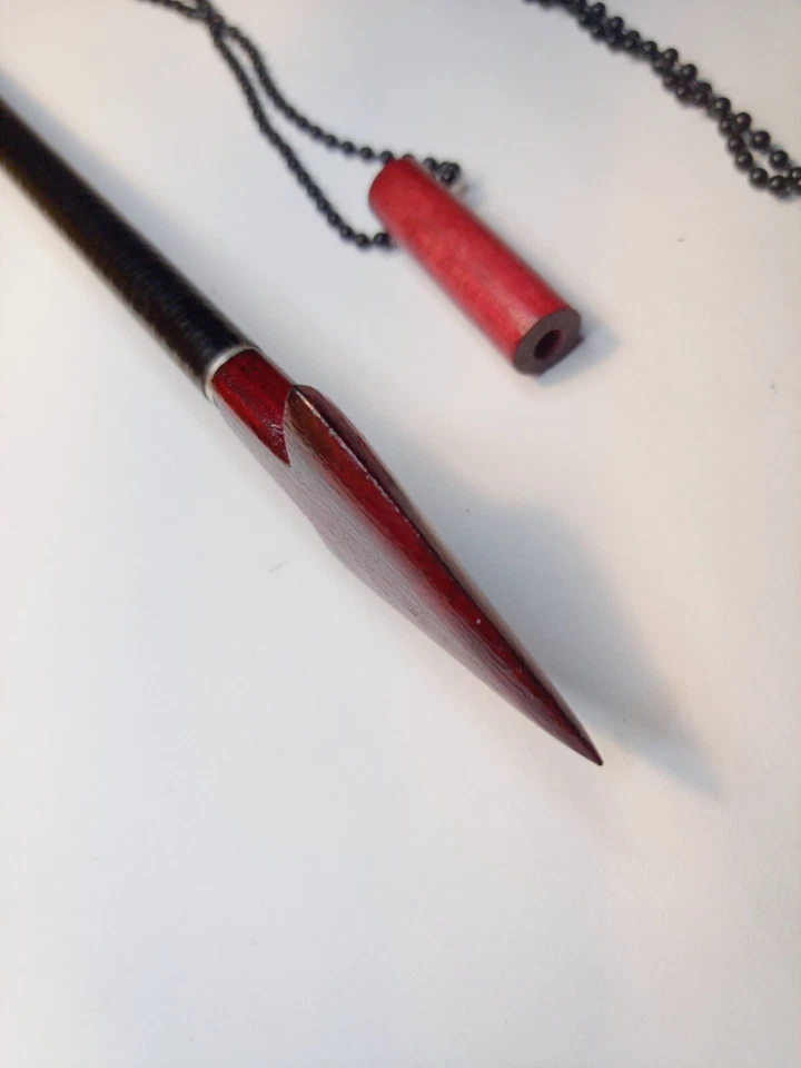 FUNCTIONAL ARROW TIP NECKLACE FOR REAL BOW HUNTING WEARABLE ARROW TIP HANDMADE - Image 3 of 4