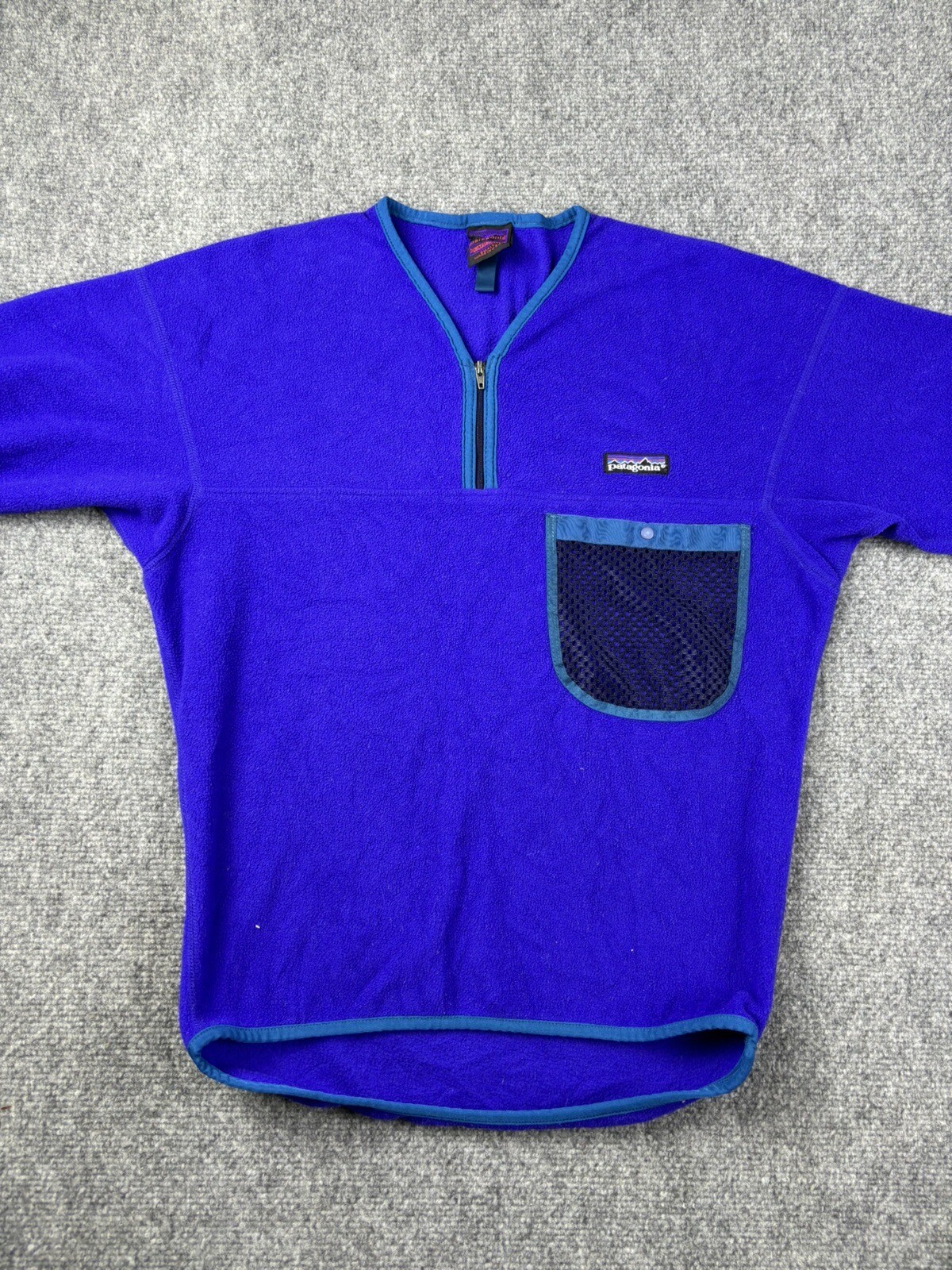 FILA Camicia pile vintage Patagonia Capilene taglia small manica corta kayak canottaggio anni 90