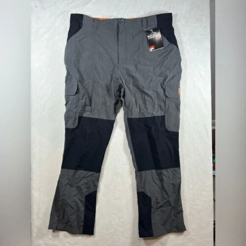 NWT Brand New Men's Bear Grylles Craghoppers 40W Gray and Black Cargo Pants