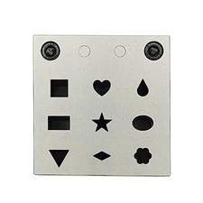 Multi Shape Disc Cutter with Set of 9 Punches- Flower, Heart, Teardrop