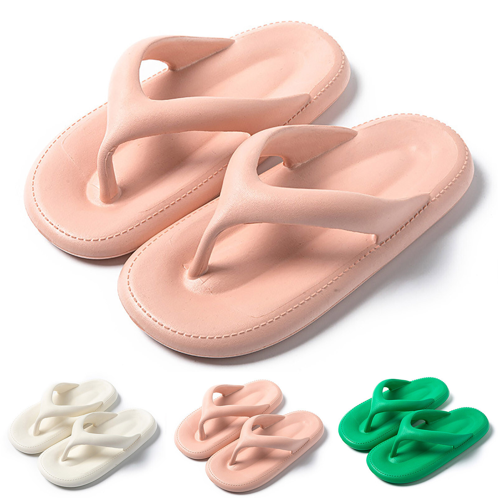 Women Flip Flops Fashionable Simple Solid Color New Baseball Flip Flops  Womens | eBay