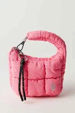 NEW Free People Movement Quilted Micro Pouch, Bubblegum Pink, Brand New with Tag