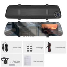 Dual Lens Einparkkameras Auto Kamera Spiegel Videorecorder Dashcam 1080P + 720P
