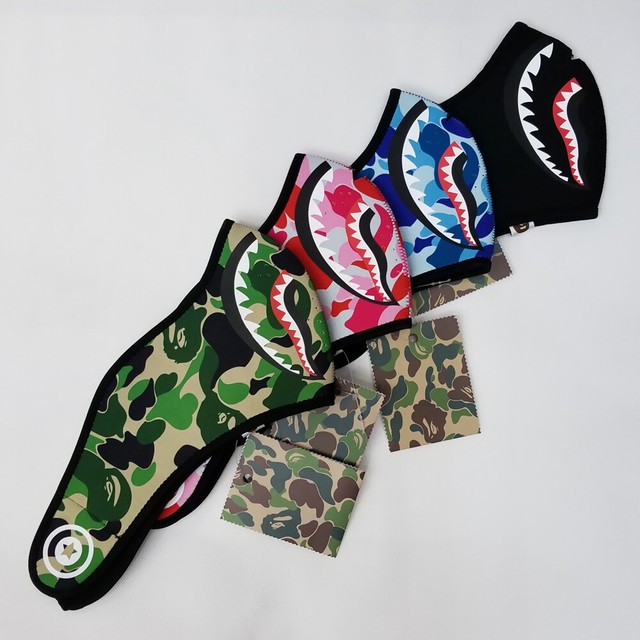 A Bathing Ape BAPE Ski Shark Face Mask Cover Outdoor Protection