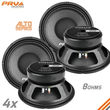 4x PRV Audio 10W650A Midbass ALTO PRO Audio 10" Speakers 8 Ohm 650 Watts Woofer