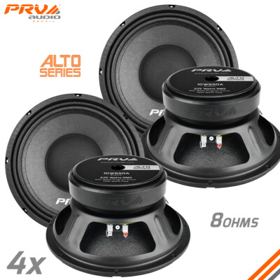 #ad 4x PRV Audio 10W650A Midbass ALTO PRO Audio 10quot; Speakers 8 Ohm 650 Watts Woofer $311.64