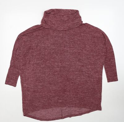 QED London Damen Pullover rot Rollkragen Viskosemischung Größe S