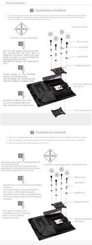 Bykski CPU Block For INTEL LGA115X 1200 1700 2011 /AMD Ryzen 3/5/7 X470 - Photo 14/20