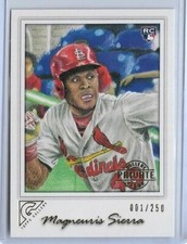 RARE 2017 TOPPS GALLERY MAGNEURIS SIERRA ROOKIE CARD RC #81 ~ 001/250 UNIQUE