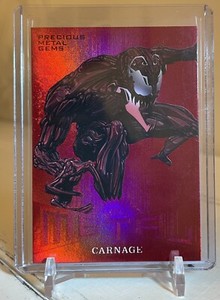2017 Fleer Ultra Spider-Man precious metal gems 🔥 Red Carnage 🔥 26/99💥PMG