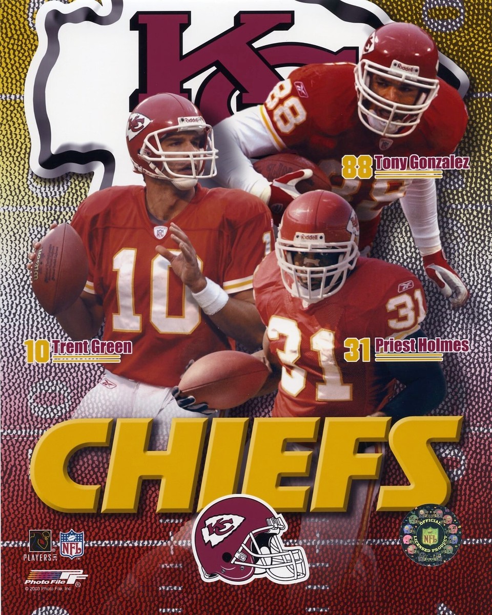 Kansas City Chiefs Big Three Photo File 8x10 Photo (Green / Homes
