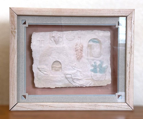 Southwest 3D Mixed Media Wall Art by Priscilla – Set of 2 Framed Pueblo Scenes - Picture 3 of 4
