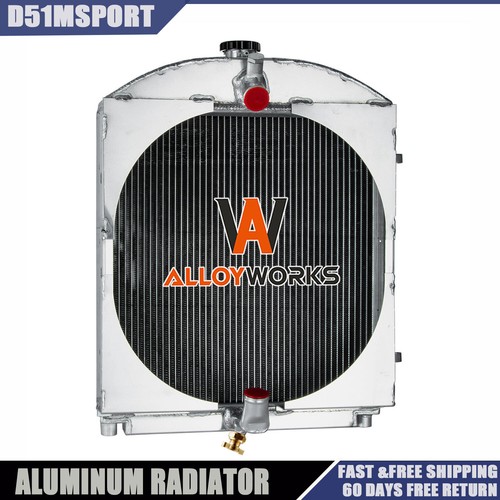 3-Row Aluminum Tractor Radiator For Allis Chalmers WC WD WF WD45 Gas LP ...