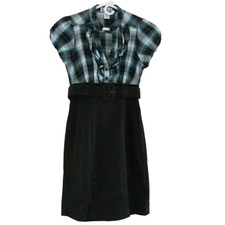 Vintage 90s Trixxy A Line Formal Dress Size 5 Juniors Party Prom Dress W/ Belt