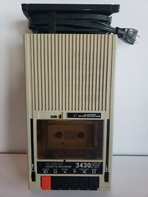 Vntg Califone 3430AV Auto Stop Cassette Recorder Audio Tape Player. Used/tested 