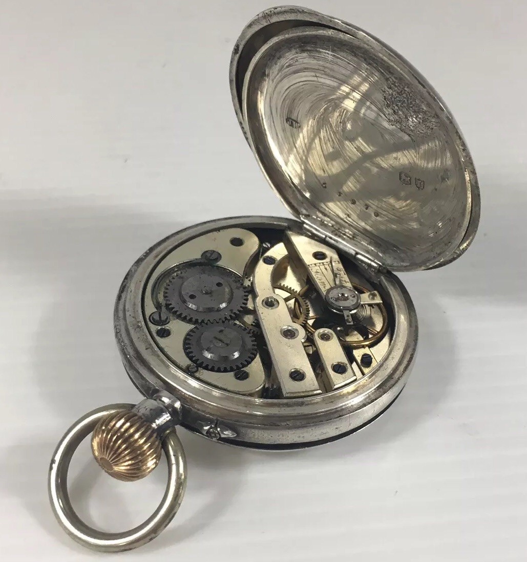 Antique 1886 John Williams Solid Silver Cased Poc… - image 3