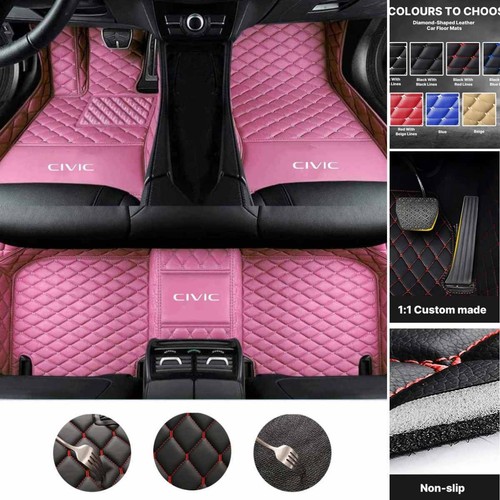 Alfombrillas de coche de lujo impermeables alfombras personalizadas para Honda Civic 1995-2025 - Imagen 18 de 43