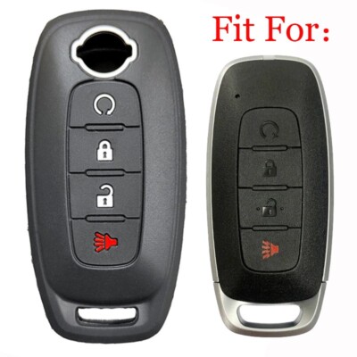 Fit Nissan Kicks Altima TIIDA Versa 4 Button Remote Silicone Key Fob Cover Case