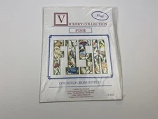 Vickery Collection Fish Cross Stitch Pattern Word Exotic