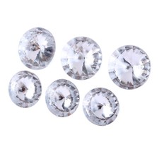 Crystal Upholstery Buttons Acrylic Home Makeovers Sofa Decor 10Pcs 0.97" 1.18"