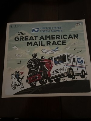 USPS the Great American Mail Race Board Game for Families
