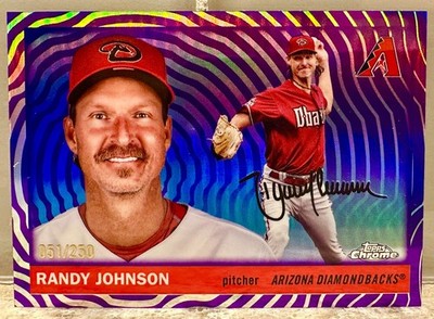 JERSEY NUMBER MATCH! 2025 Topps Chrome Platinum Randy Johnson 51/250! PURPLE!