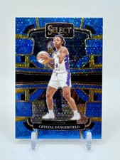 2024 Panini Select WNBA #35 Crystal Dangerfield Prizms Light Blue Disco #/125