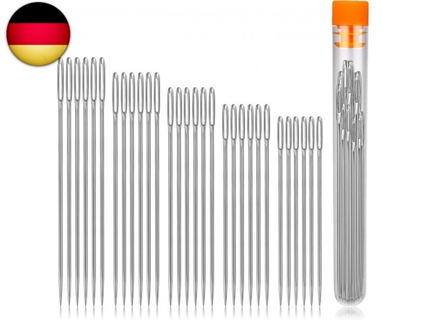 30 StüCke NäHnadeln Set, 5 GrößEn NäHnadeln Spitz, NäHnadeln Mit GroßEm öHr-image