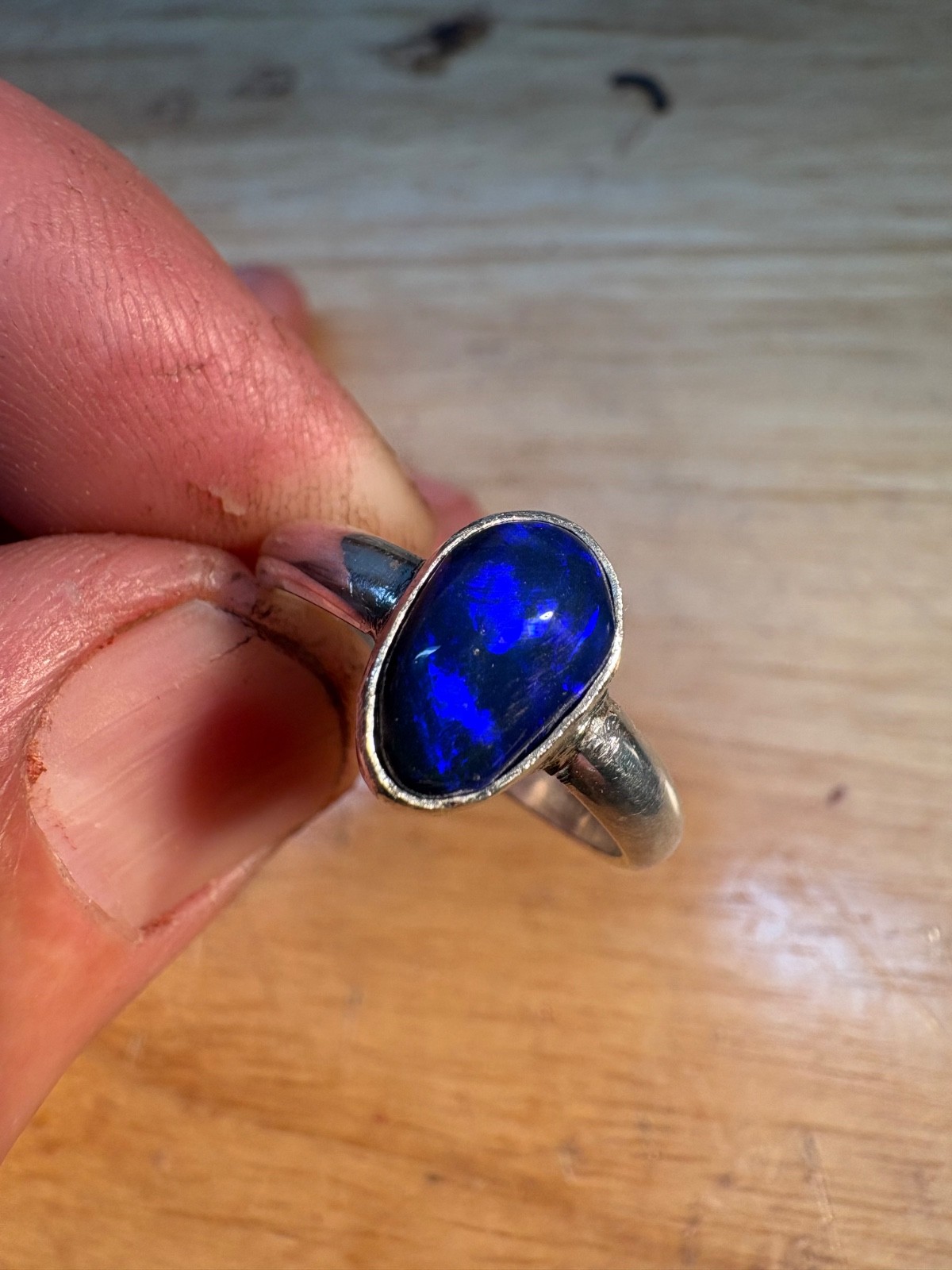 black opal ring - image 4