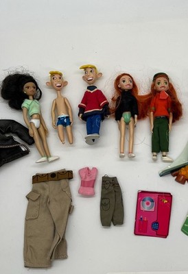 Disney Kim Possible Figures Vintage 5 Doll Figures Clothes Phone Pompoms Y2K