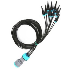 Gardening Essentials Black Sprinkler at Length of 160 cm Ten Outputs Available