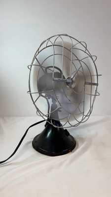 vintage HUNTER ZEPHAIR OSCILLATING DESK FAN ~ works ~ Cat No 25