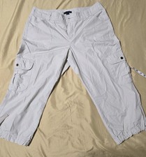 Tommy Hilfiger Woman's Capris Cargo Paratrooper Pants Sz 14 Excellent 2010