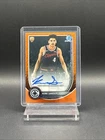 2025 Bowman Basketball Orange Shimmer Refractor Kobe Sanders #BCA-KS