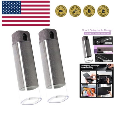 2 Pcs Screen Cleaner Kit, 3-in-1 Touchscreen Mist Cleaner Spray Bottle Tool &...