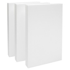 3 Pack Polystyrene Foam Blocks for Crafts Supplies, DIY Projects 17x11x2 In 