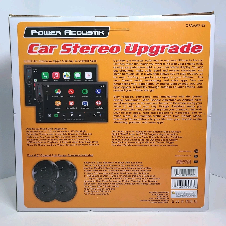 Power Acoustik Car Stereo CPAAM7-S2 New In Box - Image 3 of 4