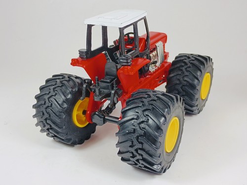 New Ray Diecast Body Big Wheel 4X 4 Red Tractor. 5.5" X 4". - Picture 6 of 9