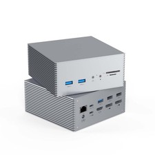 Upgraded Universal USB-4K Triple Display Docking Station with Charging for Ma...