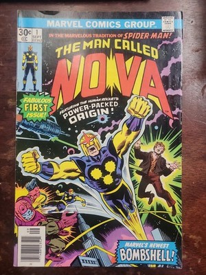 THE MAN CALLED NOVA #1 Marvel 1976 Newsstand 1st app Richard Ryder