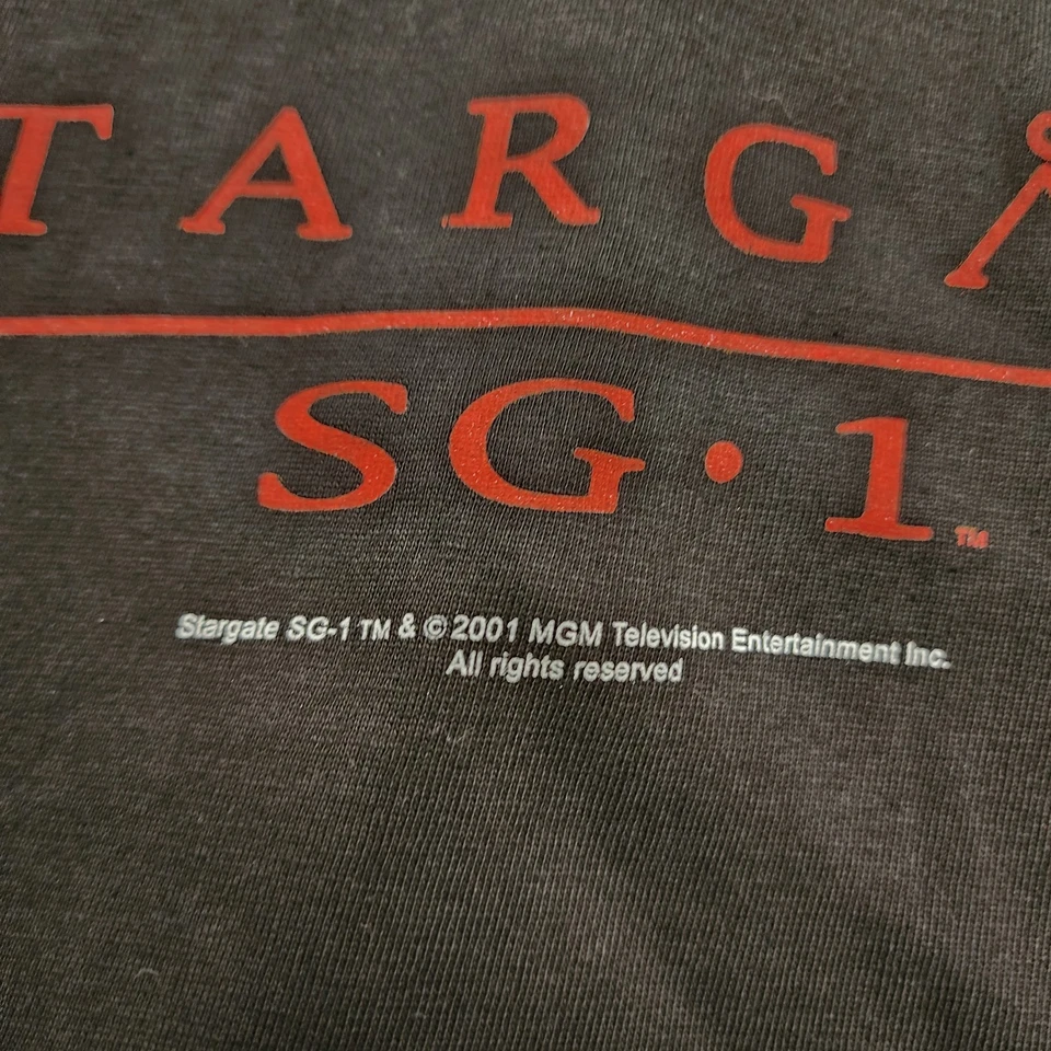 Vintage Stargate SG-1 XXL T-Shirt Black 2001 MGM TV Series Rare 2XL SEE SIZING - image 4 of 4