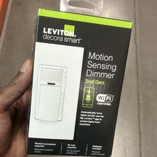 Leviton Decora Smart 2nd Gen Motion Sensing Dimmer, Wi-Fi, Decorator, White
