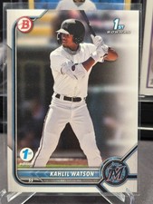 Kahlil Watson 2022 Bowman 1st Edition #BPPF-3 🔥 Prospect 1st 🔥 Miami Marlins