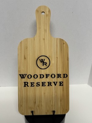Woodford Reserve Bourbon Paddle Cutting Board Laser Engraved Bamboo Gift Decor