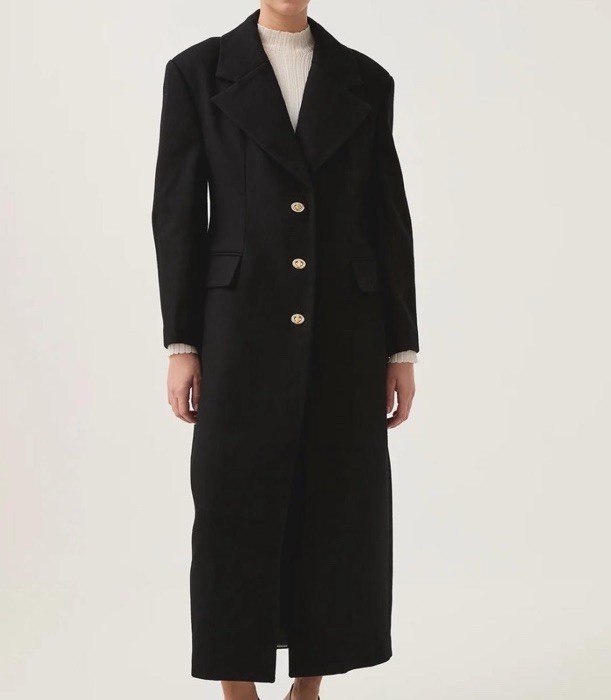 Aje Minaret Long Line Wool Coat