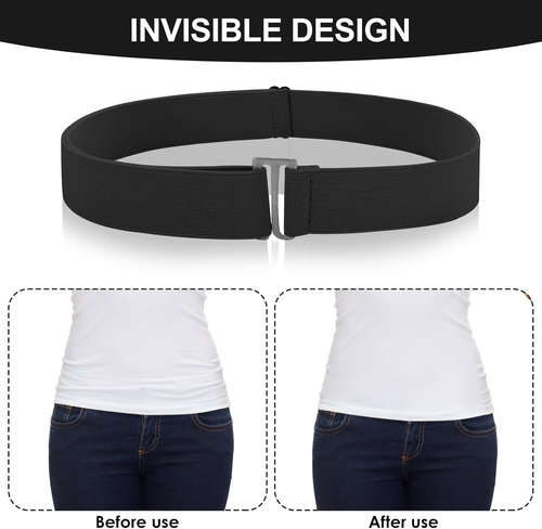 2PCS Cintura Donna Elasticizzata No Show Invisibile No Show Cintura Invisibile Donna  - Foto 3 di 12