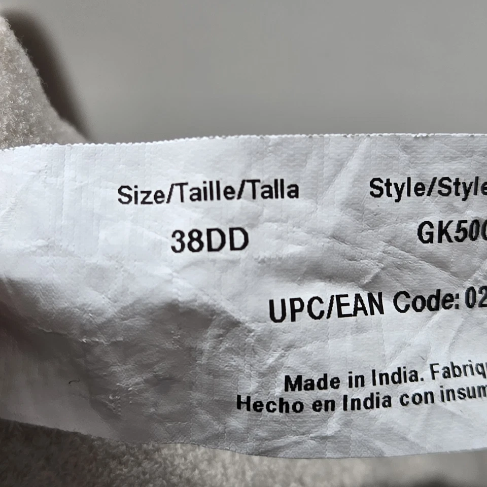 Warners Women Bra 38DD Beige GK5001R Minimizer  Underwired Lace Adjustable Strap - Image 4 of 4