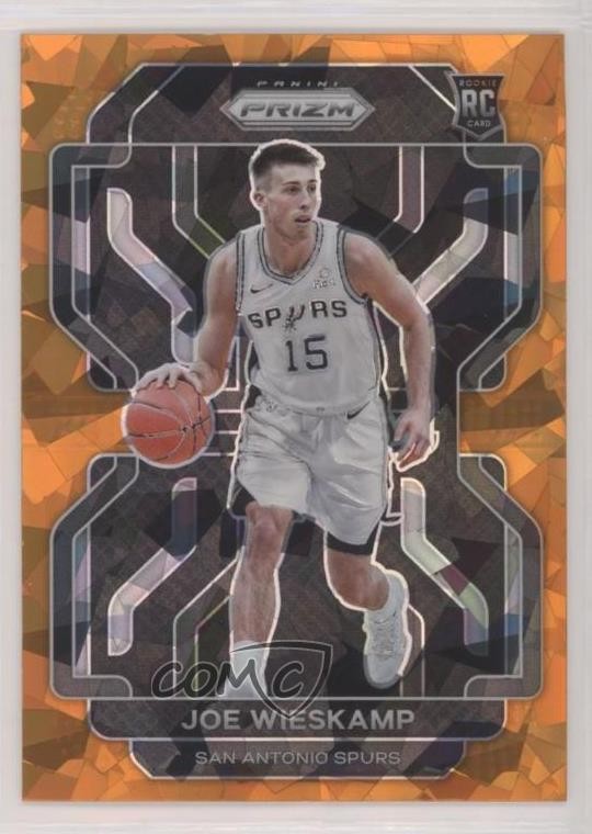 2021-22 Panini Prizm Orange Ice Prizm Joe Wieskamp #322 12br